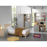 Lit enfant contemporain chêne/gris Julien