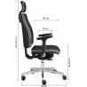 Fauteuil de bureau contemporain en PU Octavia