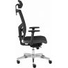 Fauteuil de bureau contemporain en PU noir Octavio