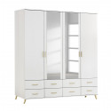 Armoire scandinave 182 cm blanche Annick