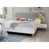 Lit scandinave blanc Annick