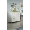 Commode scandinave 6 tiroirs blanche Annick