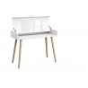 Coiffeuse scandinave blanche Annick