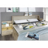 Lit adulte contemporain chêne clair Aurelie