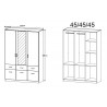 Armoire contemporaine blanche 136 cm Epsylon