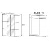 Armoire adulte contemporaine Jasmine