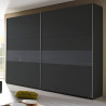 Chambre adulte contemporaine chêne/gris basalt Kristen
