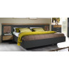 Chambre adulte contemporaine chêne/gris basalt Kristen