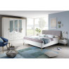 Chambre adulte scandinave blanche Norvege