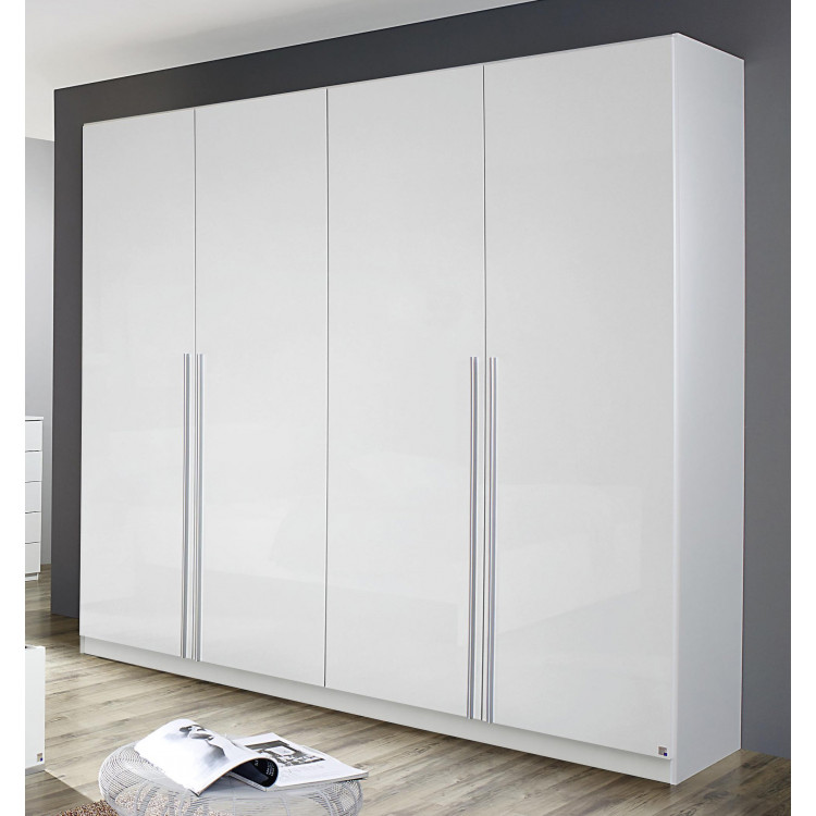 Armoire contemporaine 226 cm blanche Laurana