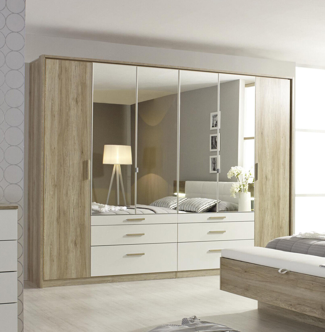 Armoire moderne 271 cm chêne/blanc Mirsa