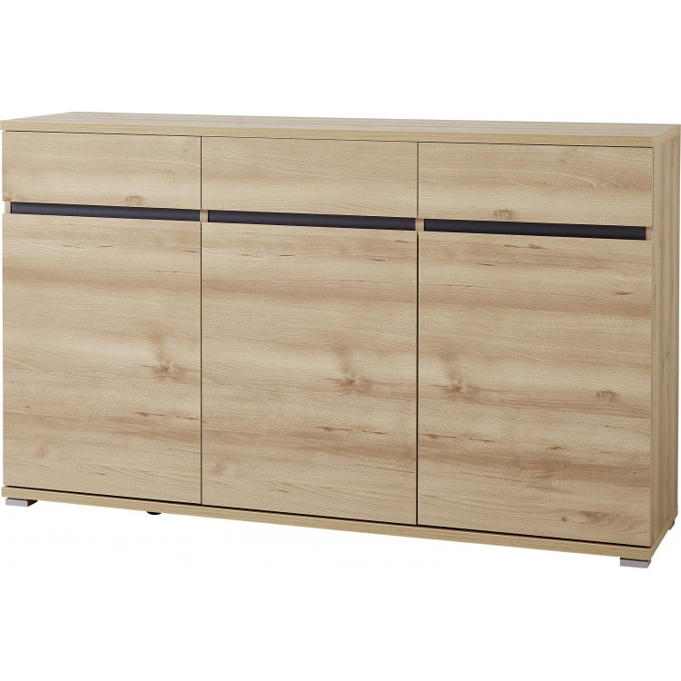 Buffet/bahut contemporain 144 cm coloris hêtre Yanice