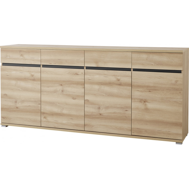 Buffet/bahut contemporain 192 cm coloris hêtre Yanice