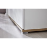 Buffet/bahut contemporain 96 cm chêne/blanc Curtys