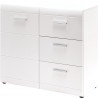 Meuble de rangement moderne blanc Suzana