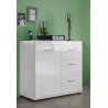 Meuble de rangement moderne blanc Suzana