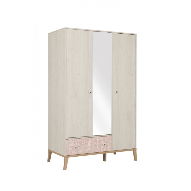 Armoire enfant scandinave 126 cm Sarah