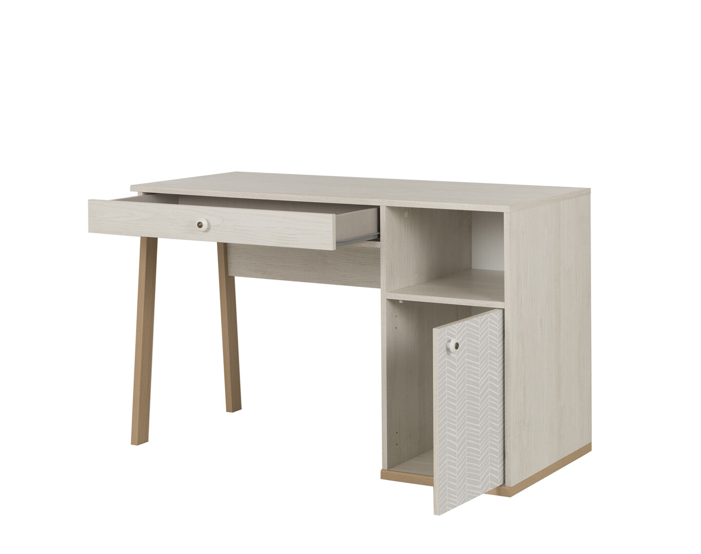 Bureau Enfant Spilou avec 2 Tiroirs de Rangement - Design Scandinave