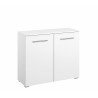 Commode moderne 2 portes blanche Carolina