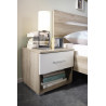 Chambre adulte contemporaine chêne/blanc Natalia