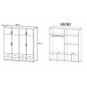 Armoire contemporaine 181 cm Jamie