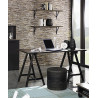 Bureau droit contemporain noir/marron Matra