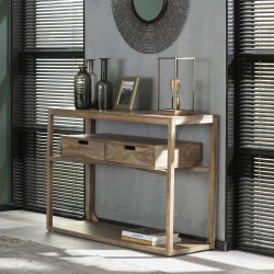 Console contemporaine en mango Charlotte