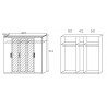 Armoire contemporaine 226 cm Valencia