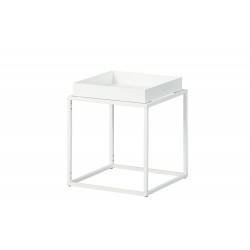 Table d'appoint industrielle carrée en métal Pescara