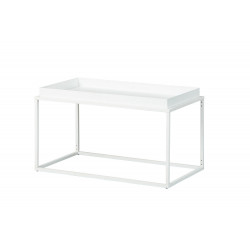 Table d'appoint industrielle rectangulaire en métal Pescara