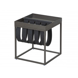 Table d'appoint industrielle en métal Franky