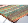 Table vintage en bois massif multicolore Rosana II