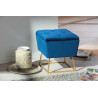 Pouf coffre moderne en velours Tivoli