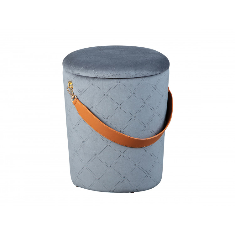 Pouf coffre moderne en velours Fontana