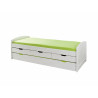 Lit banquette contemporain en pin massif Cyril