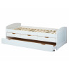 Lit banquette contemporain en pin massif Cyril