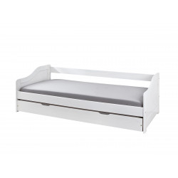 Lit banquette contemporain en pin massif Charline