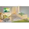 Lit banquette contemporain en pin massif Cyril