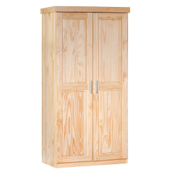 Armoire contemporaine 95 cm en pin massif Kona