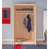 Armoire contemporaine 95 cm en pin massif Kona