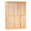 Armoire contemporaine 140 cm en pin massif Kona