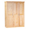 Armoire contemporaine 140 cm en pin massif Kona