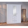 Armoire contemporaine 140 cm en pin massif Kona I