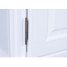 Armoire style campagne 116 cm en pin massif blanc Zana II