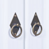 Armoire style campagne 116 cm en pin massif blanc Zana II