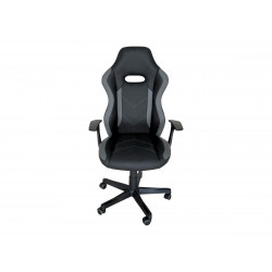 Fauteuil de bureau gamer COBRA blanc et gris