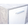 Meuble de rangement contemporain 77 cm blanc/beton Colibri I