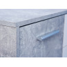 Meuble de rangement contemporain 115 cm blanc/beton Colibri
