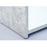 Meuble de rangement contemporain 115 cm blanc/beton Colibri
