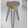 Tables d'appoints en bois massif (lot de 2) Roger